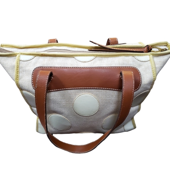 Fossil Polka Dot Canvas Tote - Picture 12 of 16